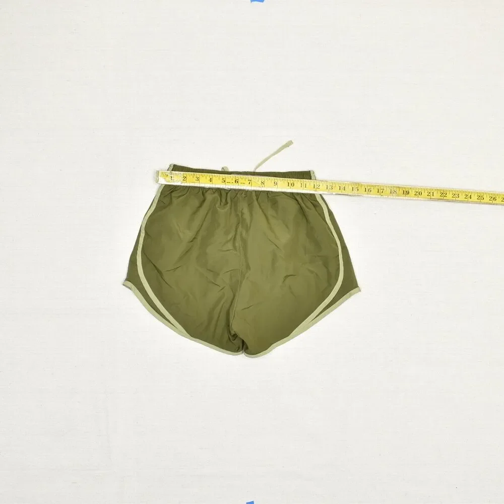 Nike Women Athletic Sweat Shorts Run Drawstring Polyester Green Size XS Dri fit - Picture 4 of 8